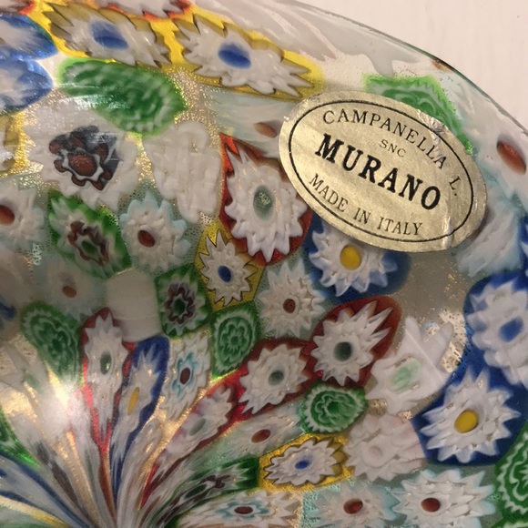 Campanella L. Murano Art Glass Candy Dish! Made in Italy - Picture 3 of 5